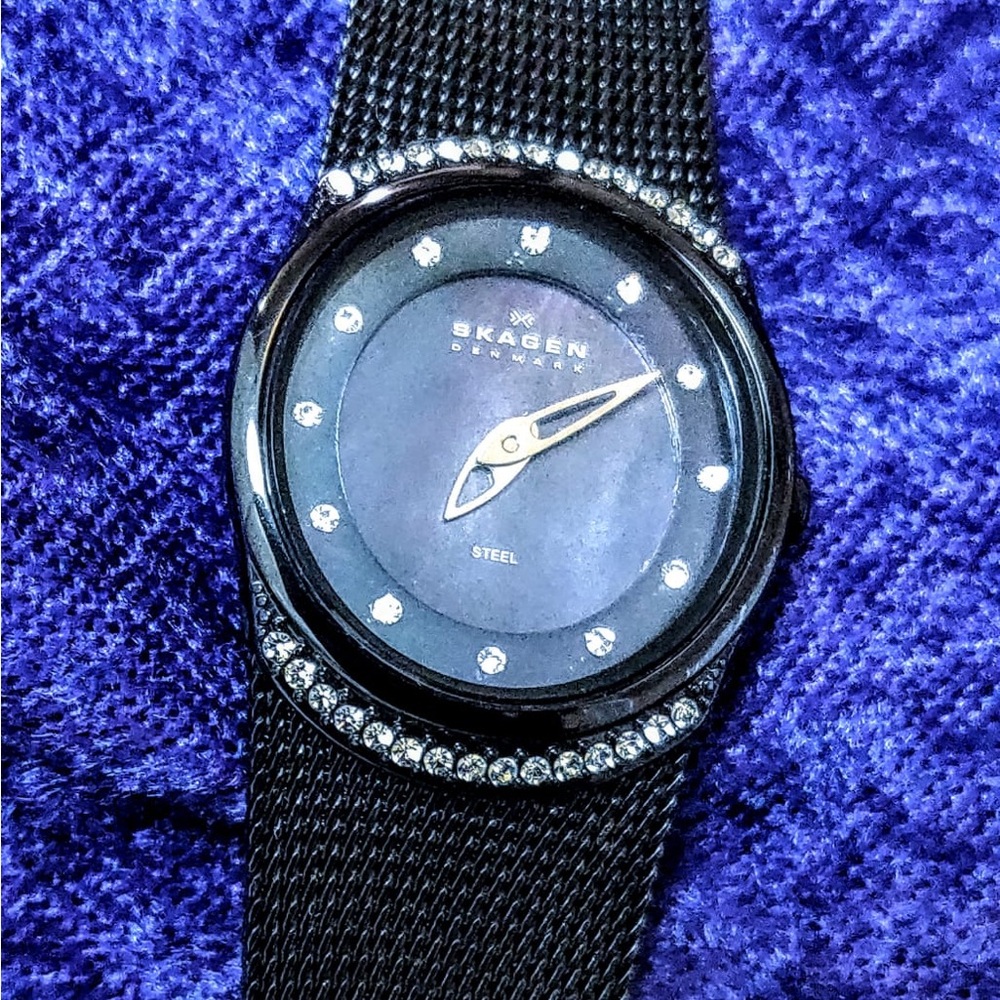 Skagen Crystal Mesh 686XSMM Slim Luxury Womens Watch
